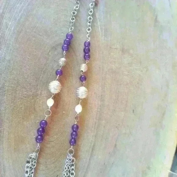 Silver multilayer  necklace - Picture 3 of 3